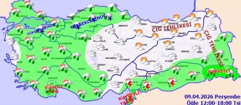 Bu bölgelerde yaşayanlar dikkat Soğuk, sağanak, zirai don...