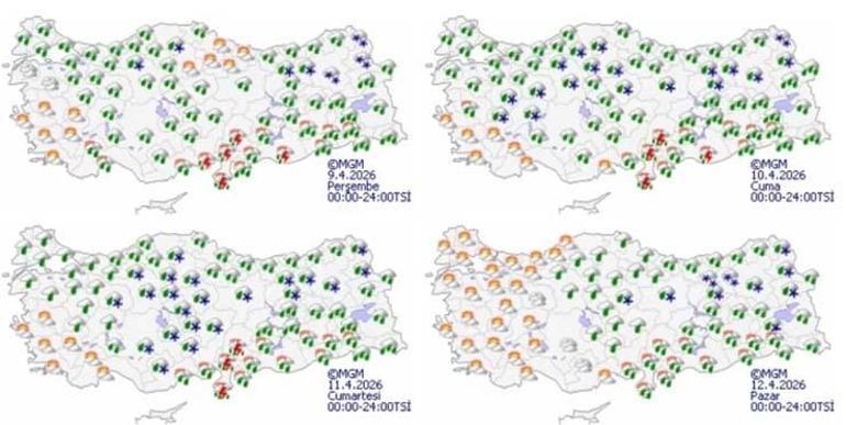 Bu bölgelerde yaşayanlar dikkat Soğuk, sağanak, zirai don...