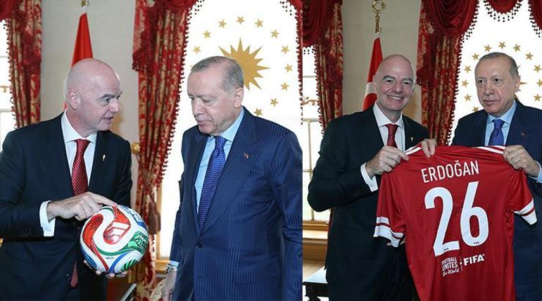 Cumhurbaşkanı Erdoğan, FIFA Başkanı Gianni Infantinoyu kabul etti