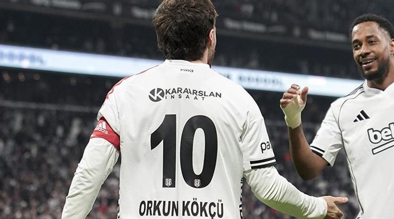 Beşiktaş’ın kaptanı Orkun Kökçü, gollerine devam ediyor
