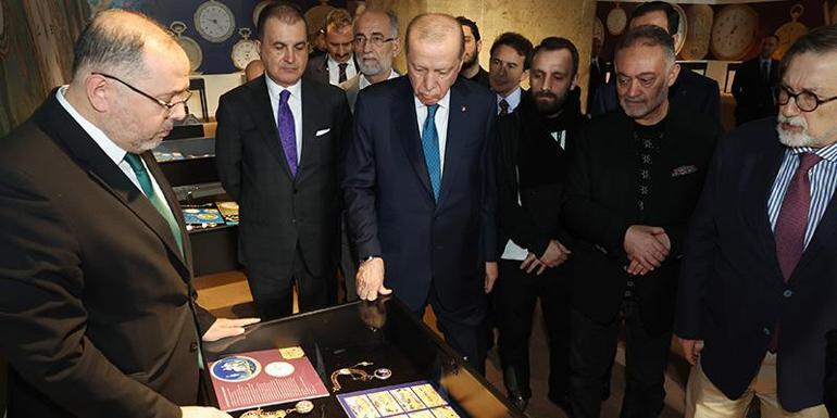 Cumhurbaşkanı Erdoğandan, Muhteşem Cep Saatleri Koleksiyonu sergisine ziyaret