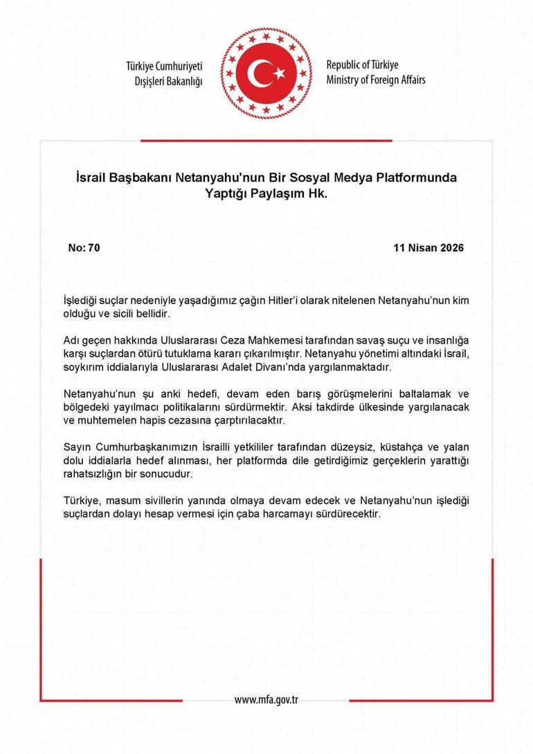 Netanyahudan skandal paylaşım Tepkiler peş peşe geldi: Çağın Hitleri