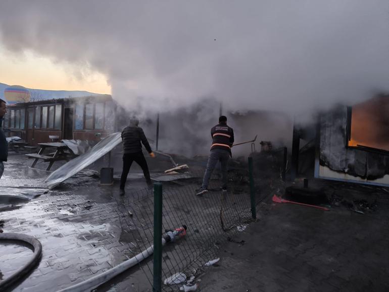 Kapadokya’da ATV işletmesindeki konteynerde yangın çıktı