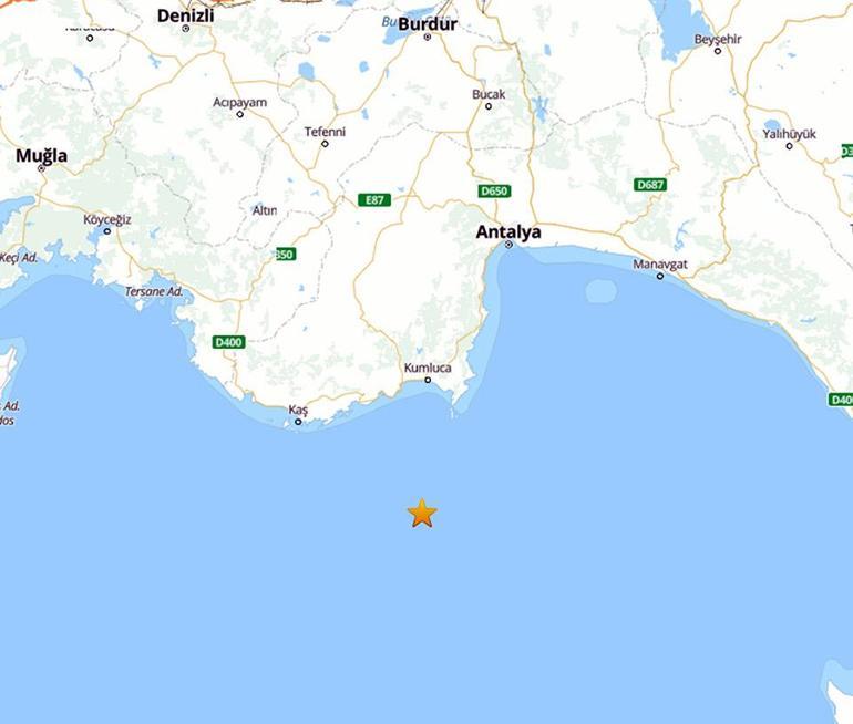  Antalya Demrede 4,7lik deprem