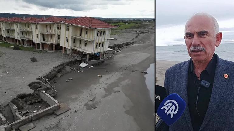 Kıyı erozyonu tatil evlerini vurdu