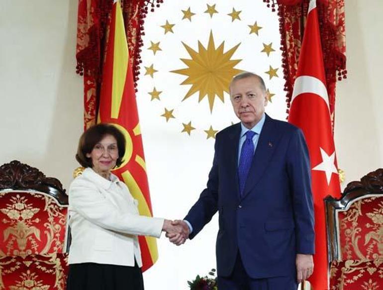 Cumhurbaşkanı Erdoğandan Dolmabahçede diplomatik temaslar