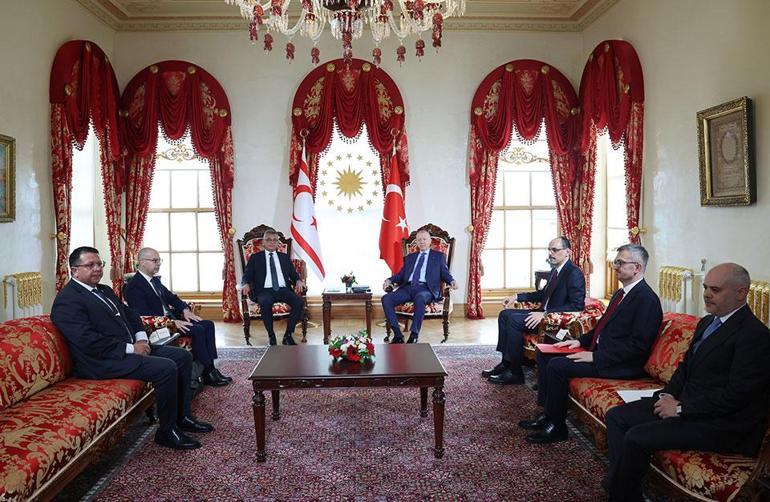 Cumhurbaşkanı Erdoğan, Erhürman ile bir araya geldi