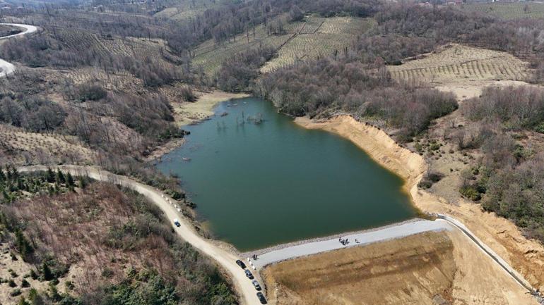 Orduda kuraklık riskine karşı yeni gölet yapıldı