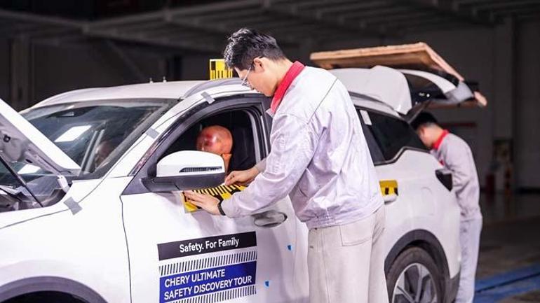 Chery Gerçek Dünya Kaza Senaryosuyla Global Pazarda