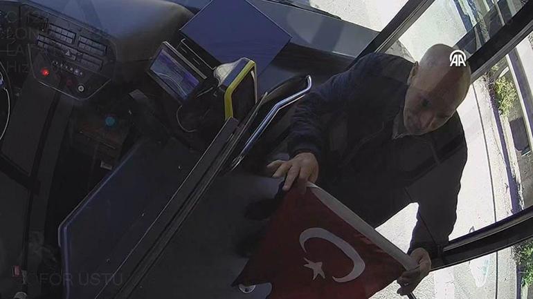  Şoförden alkışlanacak davranış