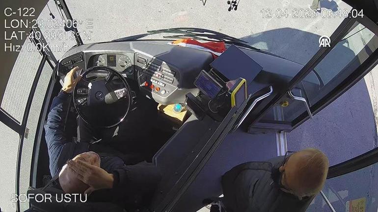  Şoförden alkışlanacak davranış