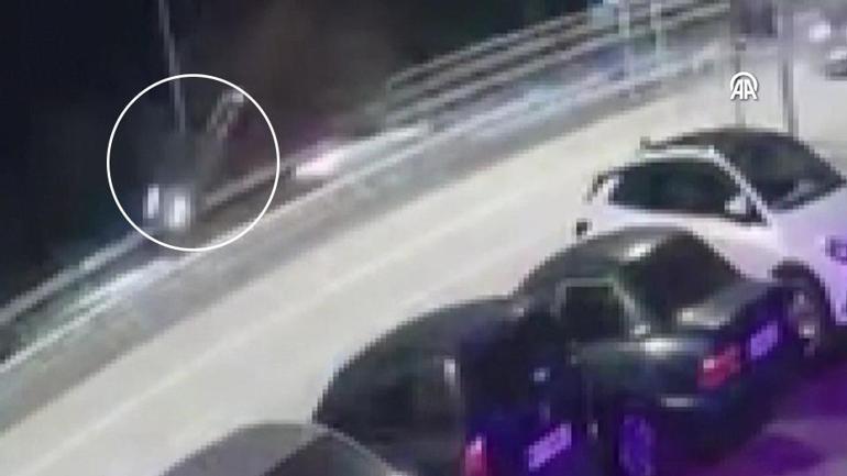 Otomobil takla atarak devrildi… 3 kişinin yaralandığı kaza böyle görüntülendi