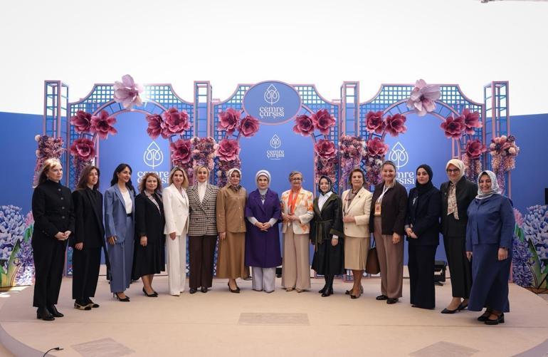 Cemre Çarşısı’nın kapıları Galataportta iyiliğe açıldı Emine Erdoğandan aile mesajı