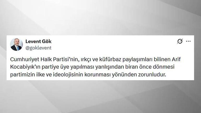 CHPde Arif Kocabıyıkın partiye katılmasına tepki