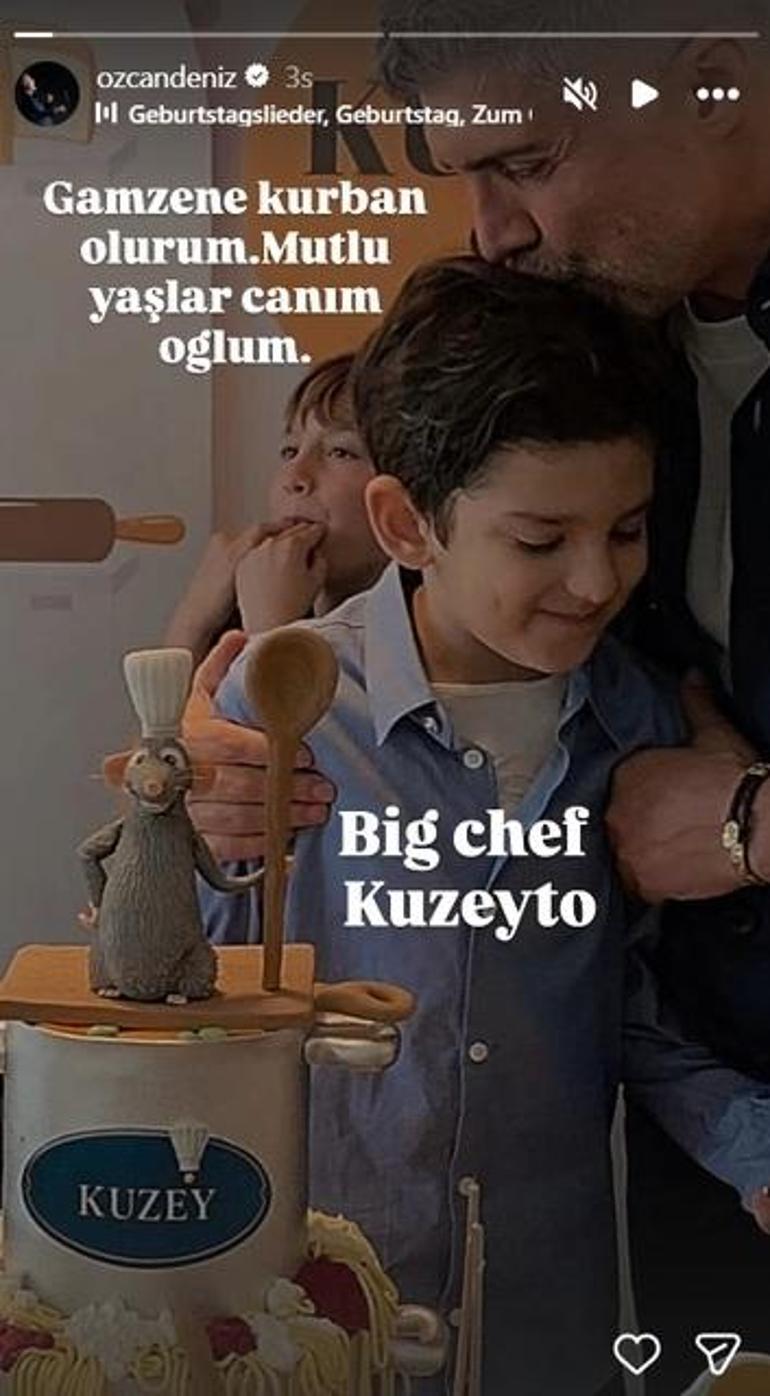 Özcan Denizin oğlu 8 yaşına girdi Gamzene kurban olurum