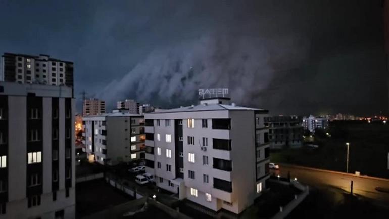Shelf cloud can aldı Gaziantep, Şanlıurfa, Mardin ve Diyarbakır kabusu yaşadı