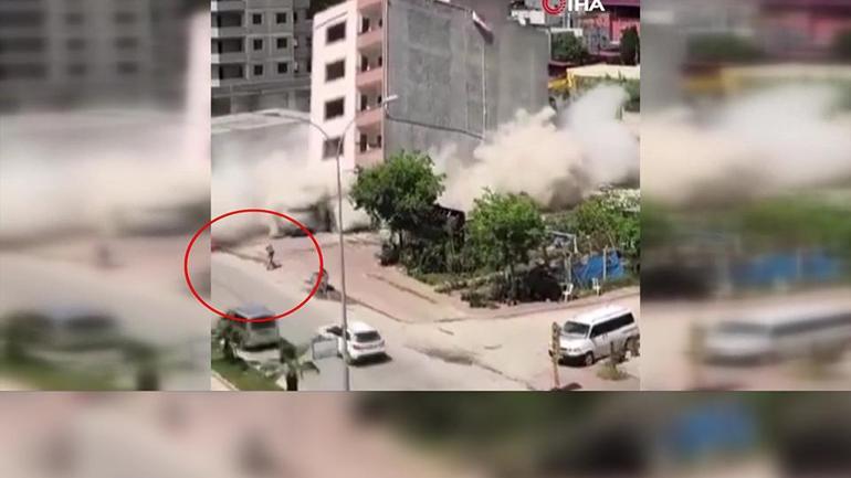  Kadın ölümden kıl payı kaçtı