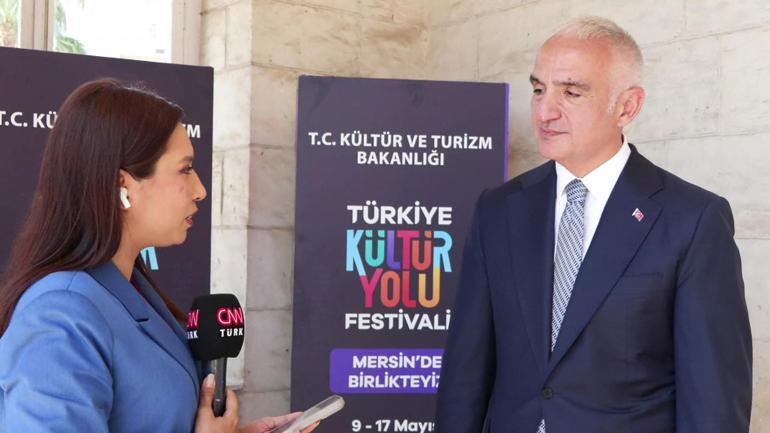 Kültür Yolu Festivali Mersin’de başlıyor Kültür ve Turizm Bakanı Mehmet Nuri Ersoy CNN TÜRK’te