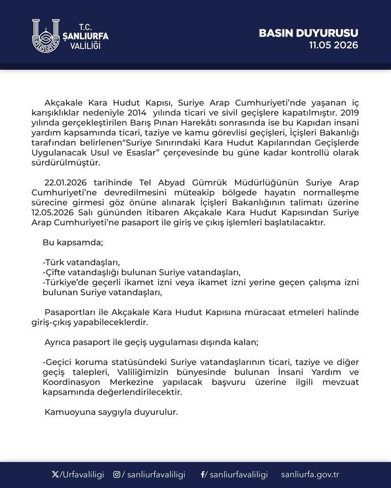 Pasaportlu geçiş yarın başlıyor