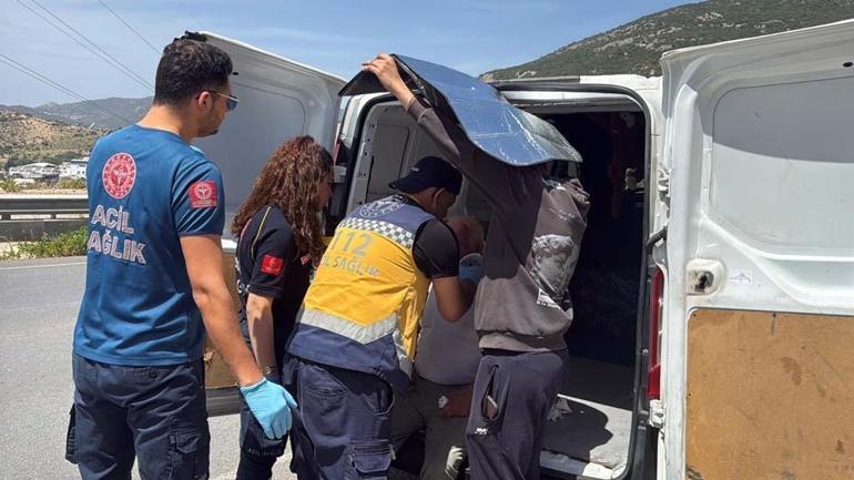 ÖLÜMDEN KIL PAYI KURTULUŞ Araç kağıt gibi ezildi