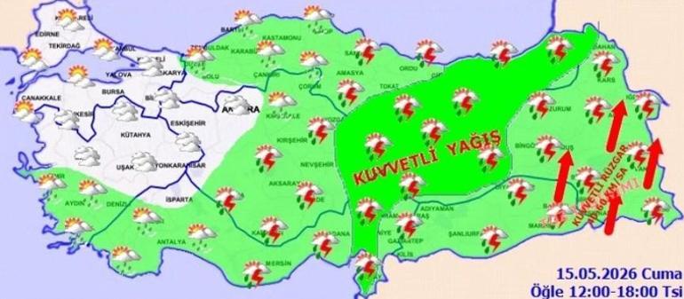 Yine sağanak ve fırtına Hangi bölgelerde etkili olacak