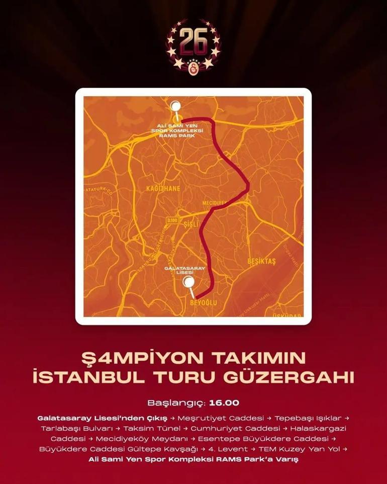 GS KUPA TÖRENİ CANLI İZLE: Galatasaray Şampiyonluk Kutlaması Hangi Kanalda Galatasaray şampiyonluk kutlaması saat kaçta başlayacak, nereden izlenir İşte kupa töreni programı...
