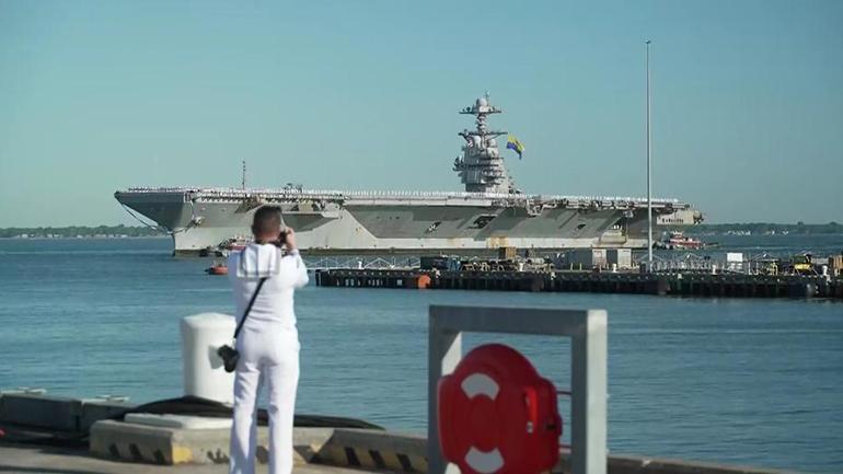 USS Gerald R. Ford ABDye döndü