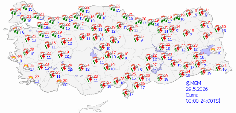 BAYRAMIN 3. GÜNÜ HAVA NASIL OLACAK 29 Mayıs 2026 İstanbul, Ankara, İzmir hava durumu