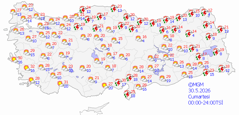 BAYRAMIN 3. GÜNÜ HAVA NASIL OLACAK 29 Mayıs 2026 İstanbul, Ankara, İzmir hava durumu