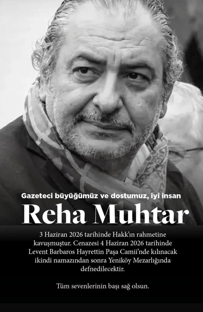 SON DAKİKA Reha Muhtar hayatını kaybetti
