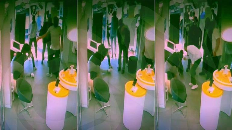 Diyarbakırda telefon bayisinde dehşet anları