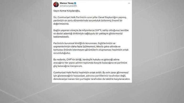 TBMM önünde CHP grup düellosu