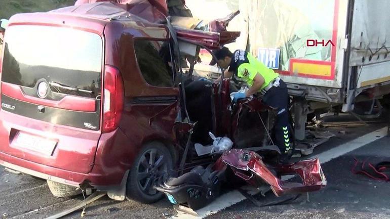 Kuzey Marmara Otoyolunda feci kaza: 1i 2 aylık bebek, 3 ölü