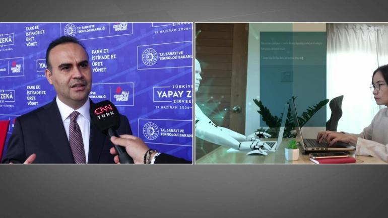 Bakan Kacır, Yapay Zeka Eylem Planını CNN Türke anlattı: Fayda üretmesini istiyoruz