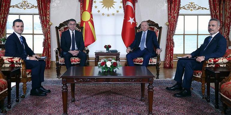 Erdoğan, Kuzey Makedonya Başbakanı Mickoski’yi kabul etti
