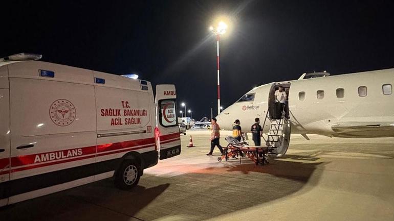 Endonezyada kaza geçirdi hava ambulansla Türkiyeye getirildi