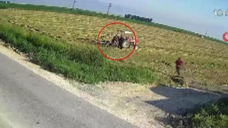 Ölümden kıl payı kurtuldu Traktörün pulluğuna takılan çiftçi böyle kurtarıldı