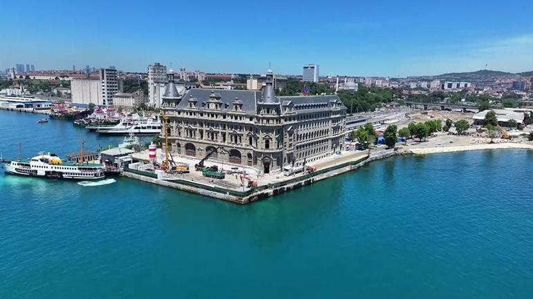 Haydarpaşada iskeleler kalktı… 130 yıllık tarihi gar eski ihtişamına kavuşuyor