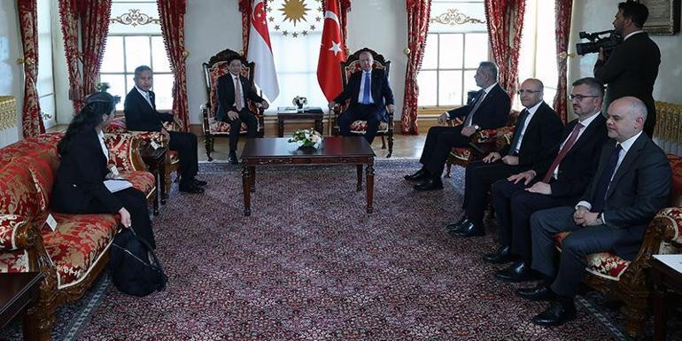 Cumhurbaşkanı Erdoğan, Singapur Başbakanı Wongu kabul etti