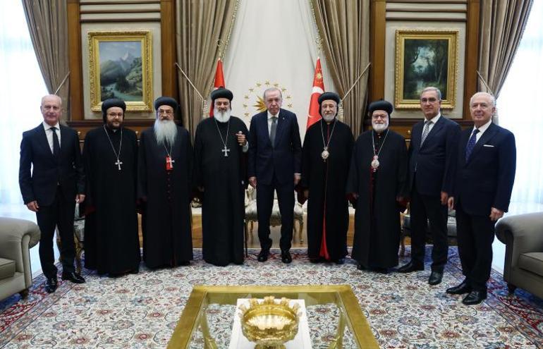 Cumhurbaşkanı Erdoğan, Süryani Ortodoks Kilisesi Patriğini kabul etti