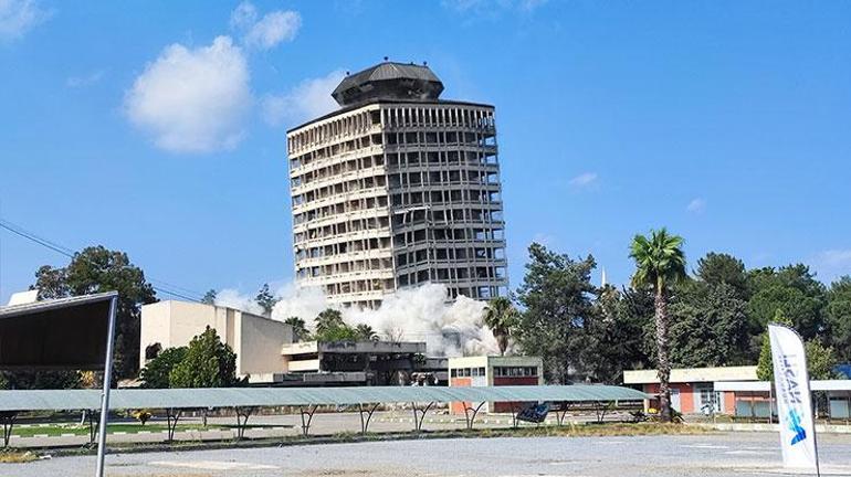  Adana 16 katlı bina dinamitle yıkıldı
