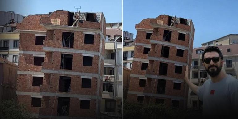 Viral olan görüntülerin sırrı çözüldü: Çekmeköydeki bina neden eğri göründü