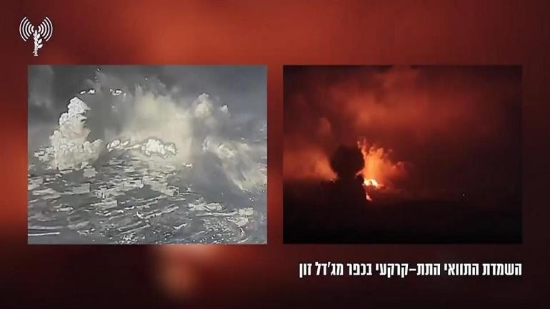 İsrail Lübnanı böyle vurdu Hizbullaha ait 200 metrelik tüneli bombaladık