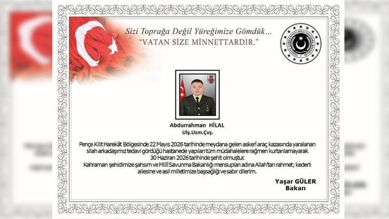 Pençe Kilit Harekatı bölgesinden acı haber