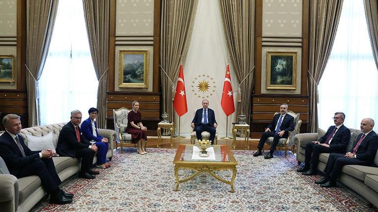 Cumhurbaşkanı Erdoğan, AB heyetini kabul etti