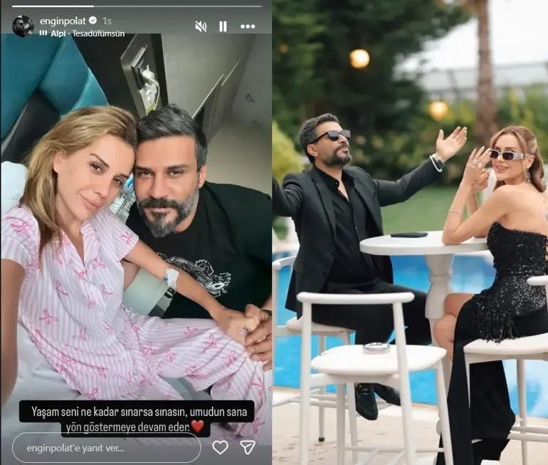 10 gün önce hastaneye yatırıldı Dilan Polatın sağlık durumu nasıl Engin Polat ve Sıla Doğudan peş peşe paylaşımlar