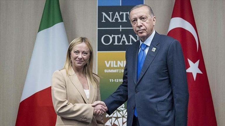 SON DAKİKA | Cumhurbaşkanı Erdoğan ile Meloni görüştü: Müttefikler arasındaki bağ güçlendirilmeli