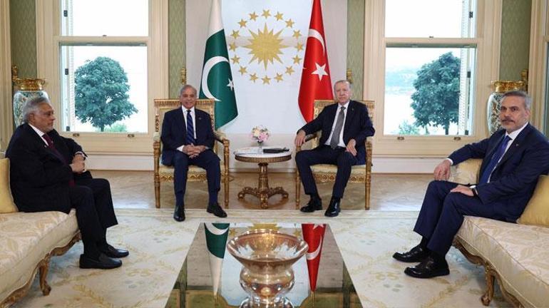 SON DAKİKA... Cumhurbaşkanı Erdoğan, Pakistan Başbakanı Şerif ile görüştü