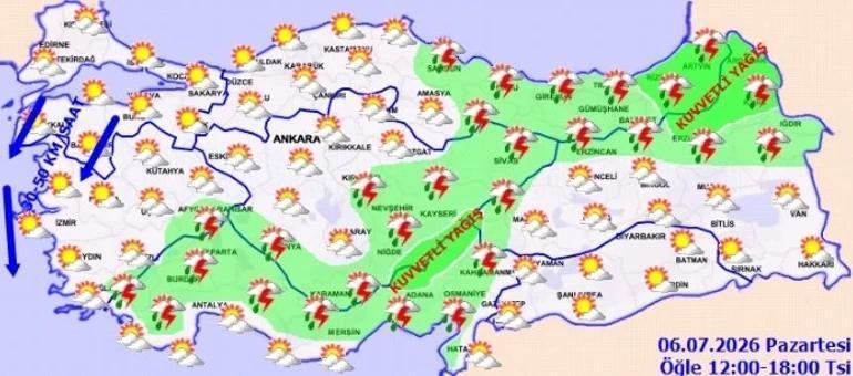 Fırtınalar kopacak Meteoroloji uyardı: Sel, dolu, kuvvetli rüzgar...