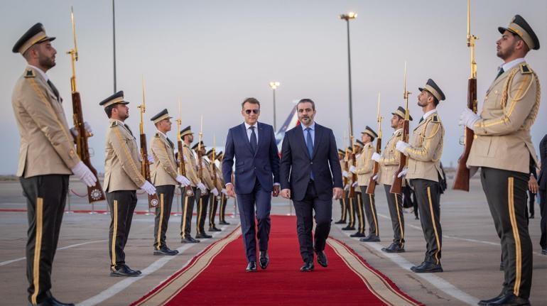 Fransa Cumhurbaşkanı Macron Suriyede